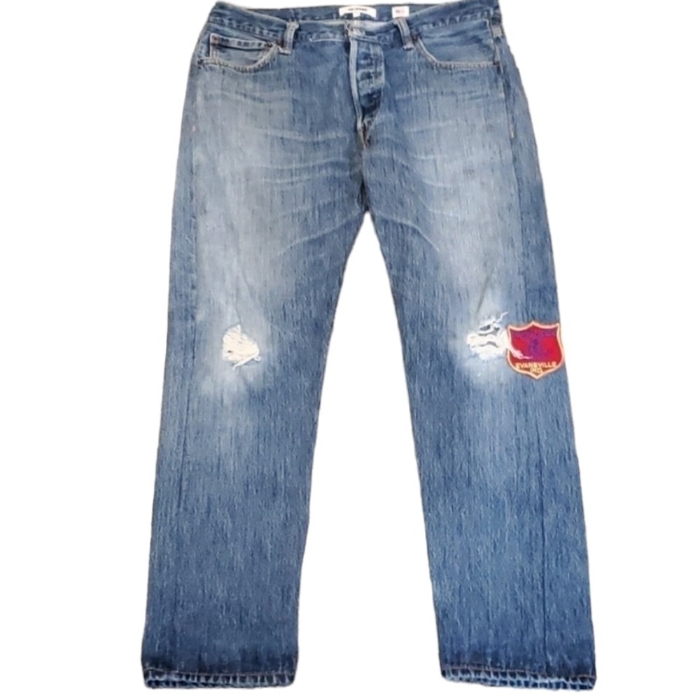 Rare Re/Done Levis 90" Y2K Womens USA Relaxed Straight legs high riseJeans sz 29